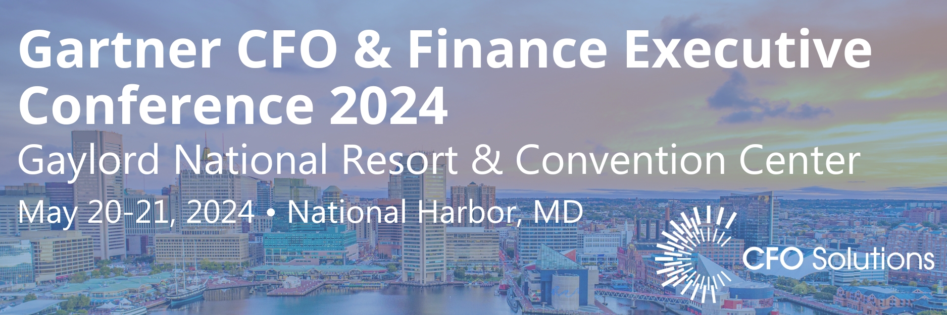 Gartner CFO & Finance Executive Conference 2024 CFO Solutions events announcement